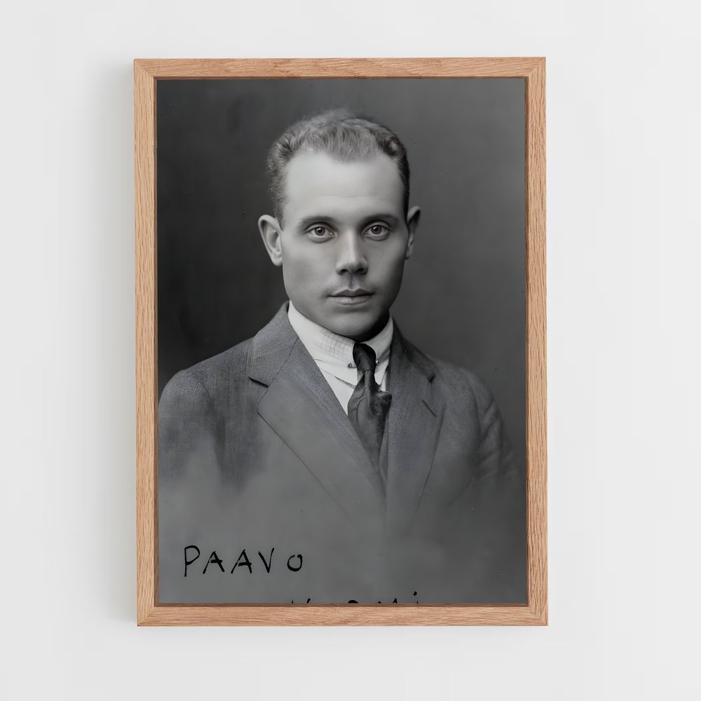 Poster L'Élégance de Paavo – affiche Athlétisme (vue 4)